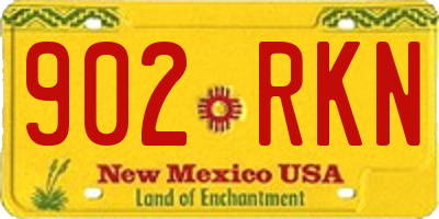 NM license plate 902RKN