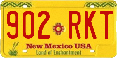 NM license plate 902RKT