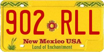 NM license plate 902RLL