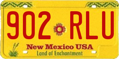 NM license plate 902RLU
