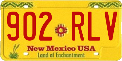 NM license plate 902RLV