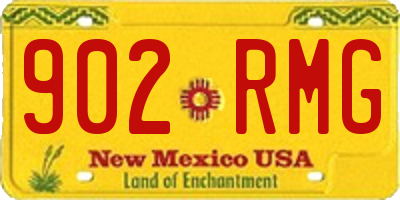NM license plate 902RMG