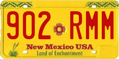 NM license plate 902RMM