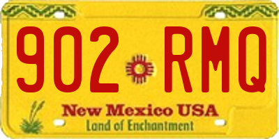NM license plate 902RMQ