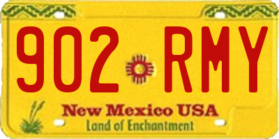 NM license plate 902RMY