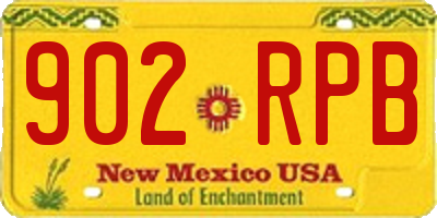 NM license plate 902RPB