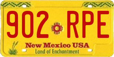 NM license plate 902RPE