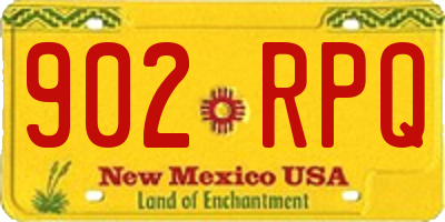 NM license plate 902RPQ