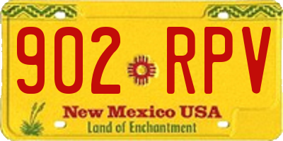 NM license plate 902RPV