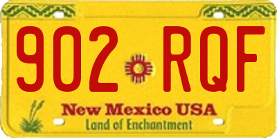 NM license plate 902RQF