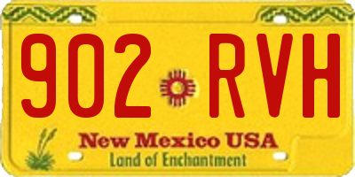NM license plate 902RVH