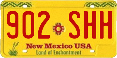 NM license plate 902SHH