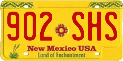 NM license plate 902SHS