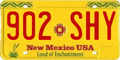 NM license plate 902SHY