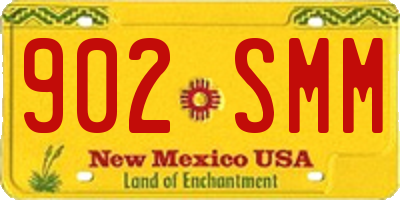 NM license plate 902SMM