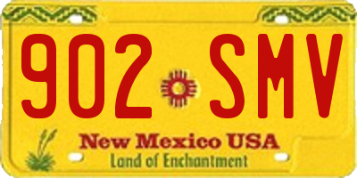 NM license plate 902SMV