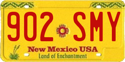 NM license plate 902SMY