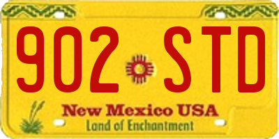 NM license plate 902STD