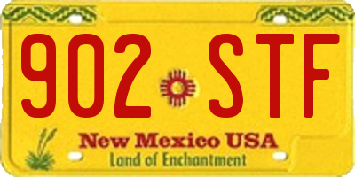 NM license plate 902STF
