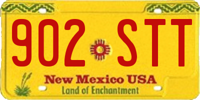 NM license plate 902STT