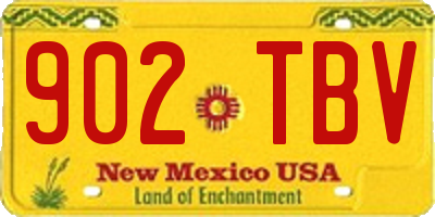 NM license plate 902TBV