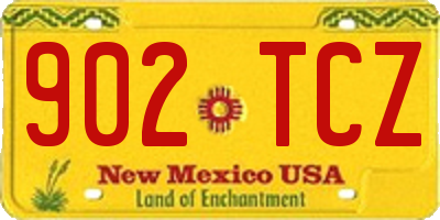 NM license plate 902TCZ