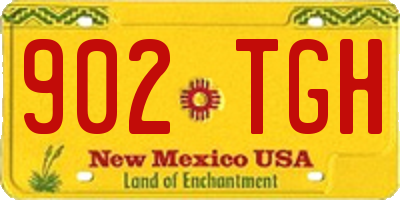 NM license plate 902TGH