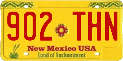 NM license plate 902THN