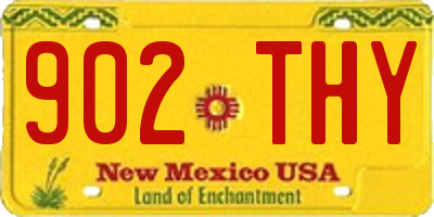 NM license plate 902THY
