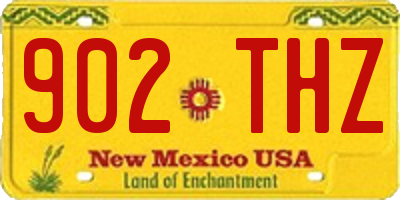 NM license plate 902THZ