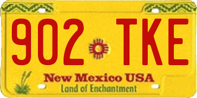 NM license plate 902TKE