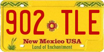 NM license plate 902TLE