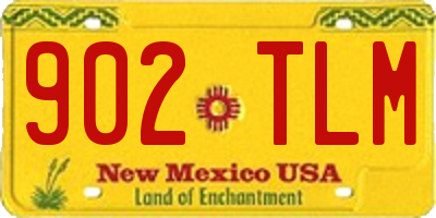NM license plate 902TLM
