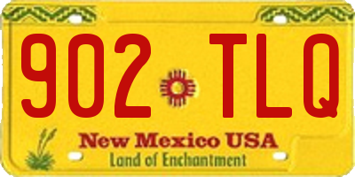 NM license plate 902TLQ