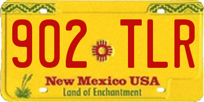 NM license plate 902TLR