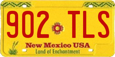 NM license plate 902TLS