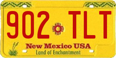 NM license plate 902TLT