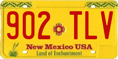 NM license plate 902TLV
