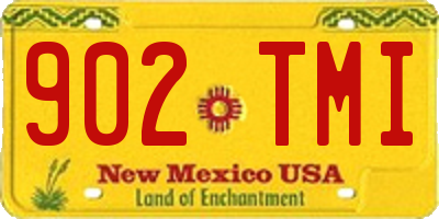 NM license plate 902TMI