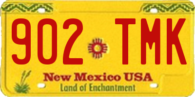 NM license plate 902TMK
