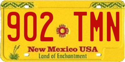 NM license plate 902TMN