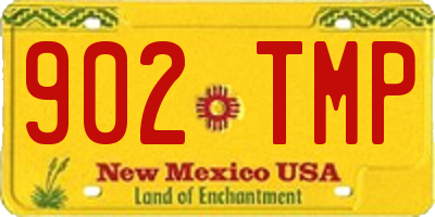 NM license plate 902TMP