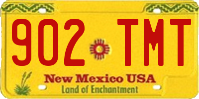 NM license plate 902TMT