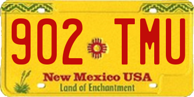 NM license plate 902TMU