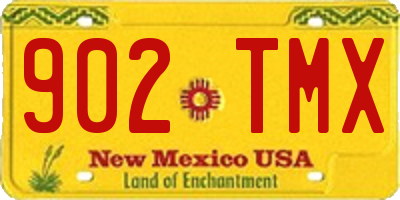 NM license plate 902TMX