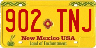 NM license plate 902TNJ