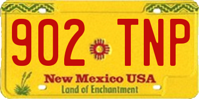 NM license plate 902TNP