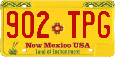NM license plate 902TPG