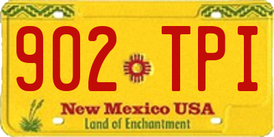 NM license plate 902TPI