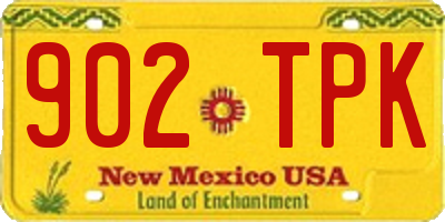 NM license plate 902TPK